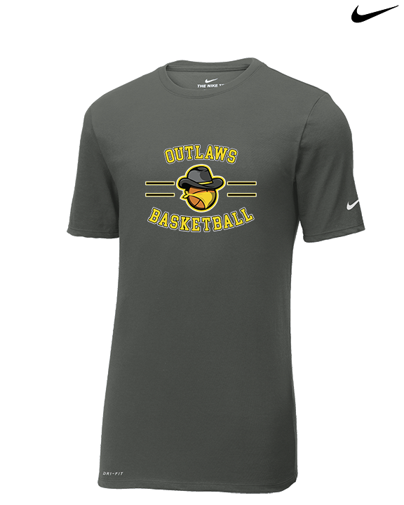 Idaho Outlaws Basketball Curve - Mens Nike Cotton Poly Tee