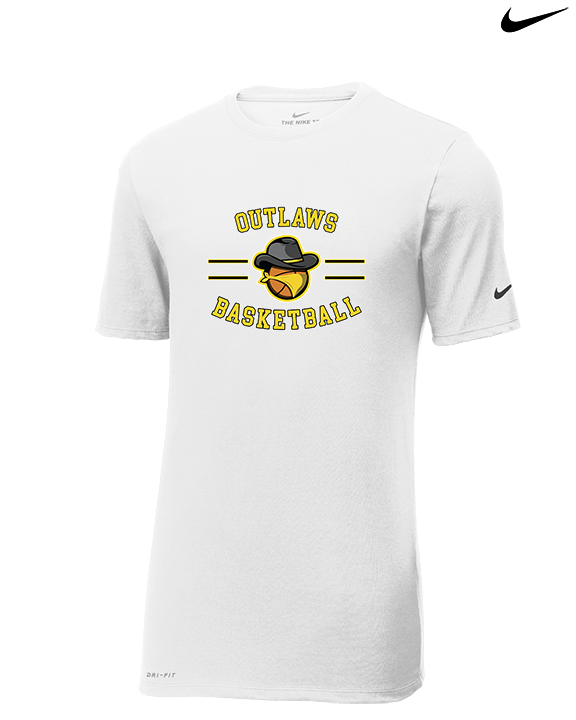 Idaho Outlaws Basketball Curve - Mens Nike Cotton Poly Tee