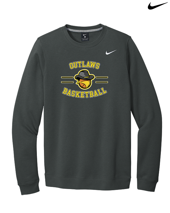 Idaho Outlaws Basketball Curve - Mens Nike Crewneck