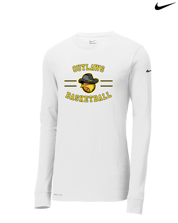 Idaho Outlaws Basketball Curve - Mens Nike Longsleeve