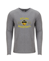 Idaho Outlaws Basketball Curve - Tri-Blend Long Sleeve