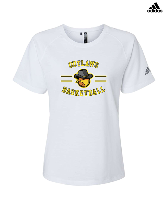 Idaho Outlaws Basketball Curve - Womens Adidas Performance Shirt