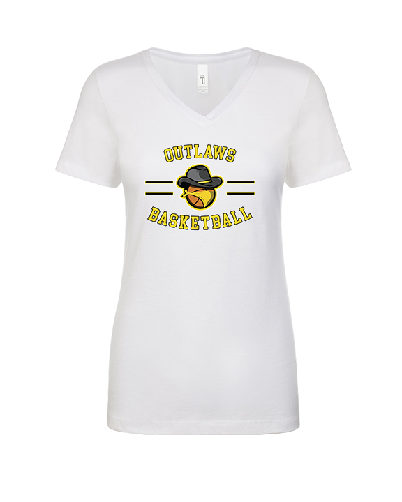 Idaho Outlaws Basketball Curve - Womens Vneck