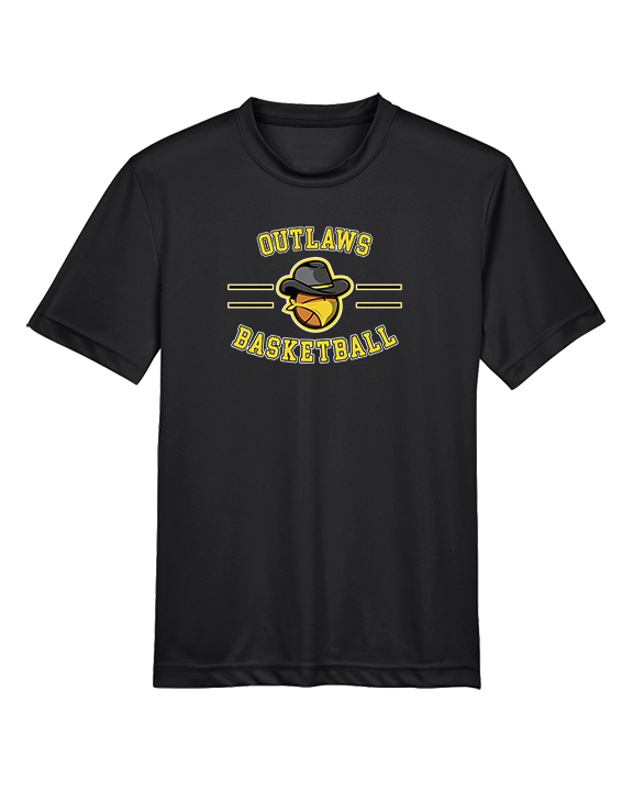 Idaho Outlaws Basketball Curve - Youth Performance Shirt
