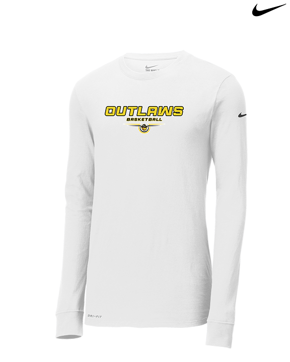 Idaho Outlaws Basketball Design - Mens Nike Longsleeve