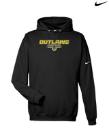 Idaho Outlaws Basketball Design - Nike Club Fleece Hoodie