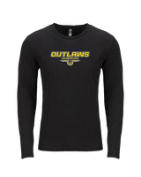Idaho Outlaws Basketball Design - Tri-Blend Long Sleeve
