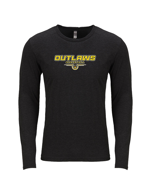 Idaho Outlaws Basketball Design - Tri-Blend Long Sleeve