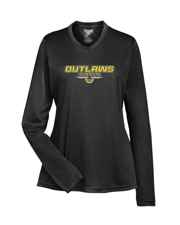 Idaho Outlaws Basketball Design - Womens Performance Longsleeve