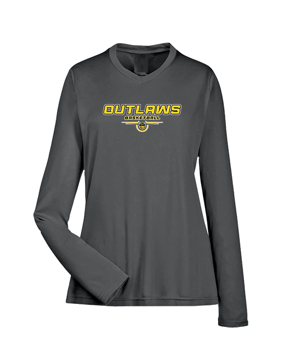 Idaho Outlaws Basketball Design - Womens Performance Longsleeve