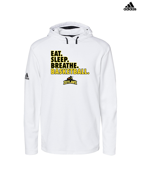 Idaho Outlaws Basketball Eat Sleep - Mens Adidas Hoodie