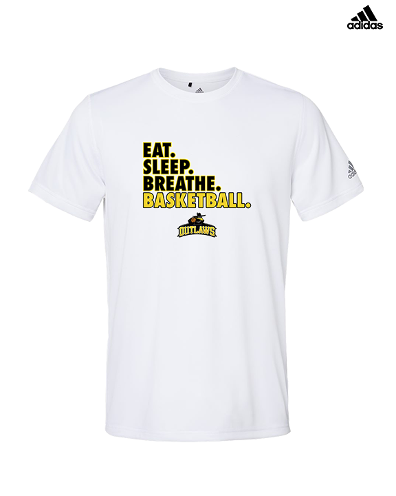 Idaho Outlaws Basketball Eat Sleep - Mens Adidas Performance Shirt