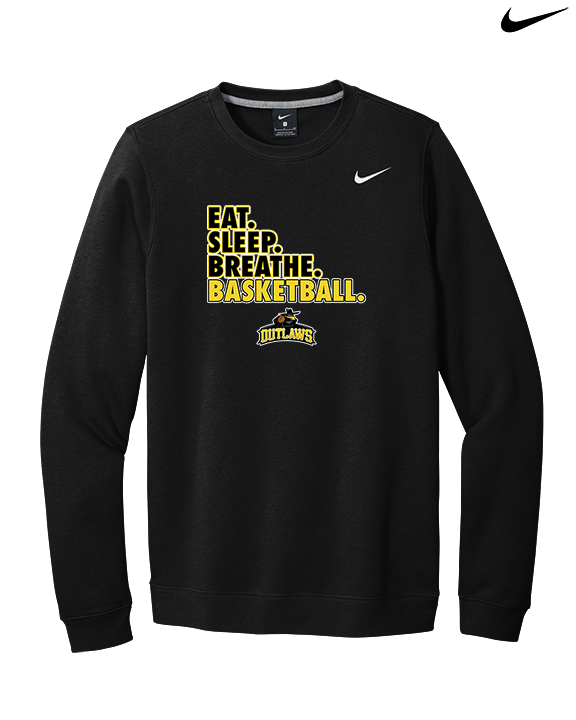 Idaho Outlaws Basketball Eat Sleep - Mens Nike Crewneck