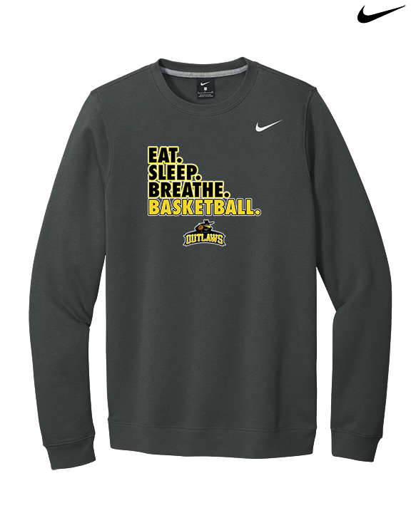 Idaho Outlaws Basketball Eat Sleep - Mens Nike Crewneck