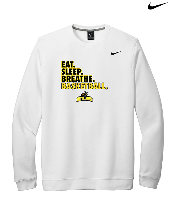 Idaho Outlaws Basketball Eat Sleep - Mens Nike Crewneck