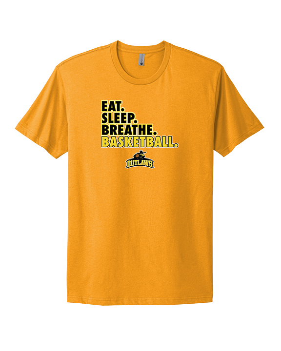 Idaho Outlaws Basketball Eat Sleep - Mens Select Cotton T-Shirt