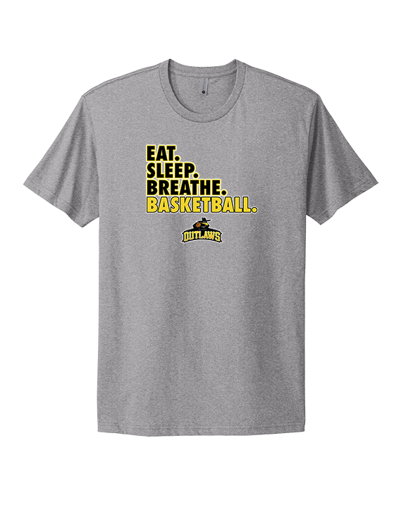 Idaho Outlaws Basketball Eat Sleep - Mens Select Cotton T-Shirt
