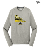 Idaho Outlaws Basketball Eat Sleep - New Era Performance Long Sleeve