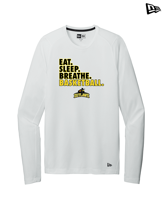 Idaho Outlaws Basketball Eat Sleep - New Era Performance Long Sleeve