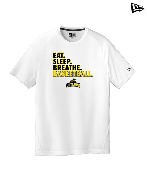 Idaho Outlaws Basketball Eat Sleep - New Era Performance Shirt
