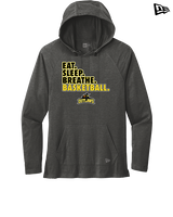 Idaho Outlaws Basketball Eat Sleep - New Era Tri-Blend Hoodie