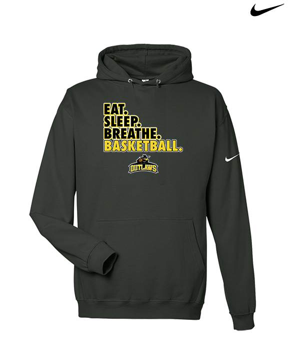 Idaho Outlaws Basketball Eat Sleep - Nike Club Fleece Hoodie