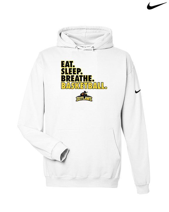 Idaho Outlaws Basketball Eat Sleep - Nike Club Fleece Hoodie