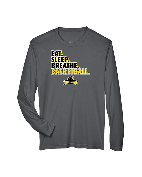 Idaho Outlaws Basketball Eat Sleep - Performance Longsleeve