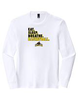 Idaho Outlaws Basketball Eat Sleep - Tri-Blend Long Sleeve