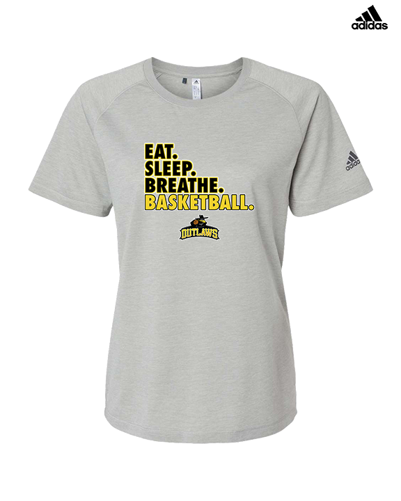 Idaho Outlaws Basketball Eat Sleep - Womens Adidas Performance Shirt