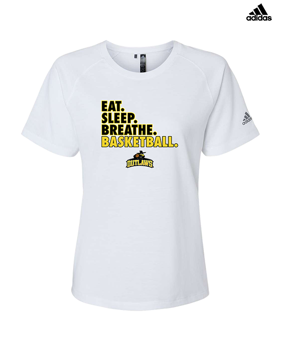 Idaho Outlaws Basketball Eat Sleep - Womens Adidas Performance Shirt