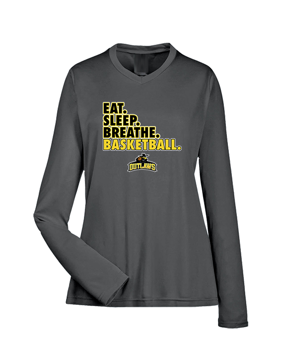Idaho Outlaws Basketball Eat Sleep - Womens Performance Longsleeve