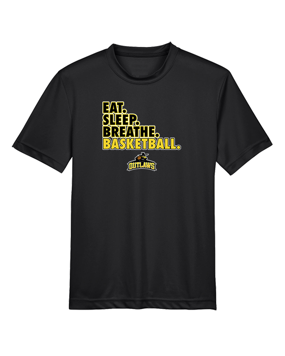 Idaho Outlaws Basketball Eat Sleep - Youth Performance Shirt