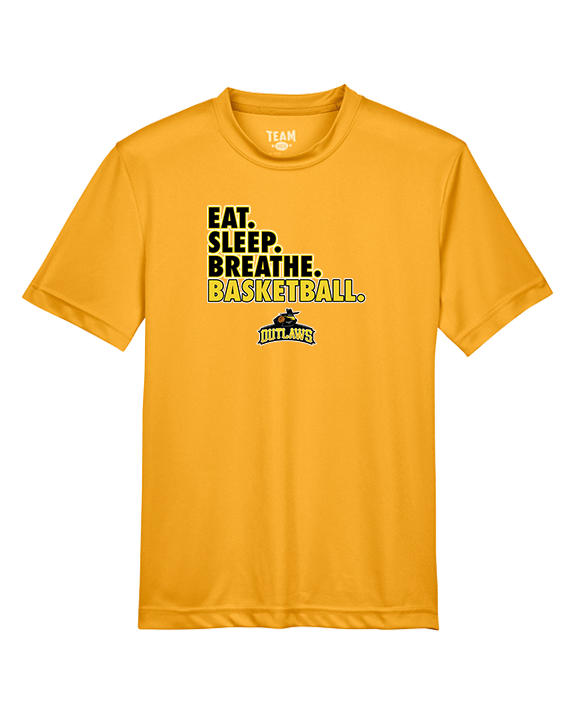 Idaho Outlaws Basketball Eat Sleep - Youth Performance Shirt