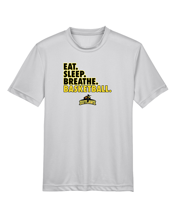 Idaho Outlaws Basketball Eat Sleep - Youth Performance Shirt