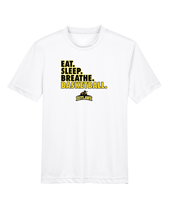 Idaho Outlaws Basketball Eat Sleep - Youth Performance Shirt