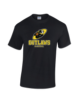 Idaho Outlaws Basketball Shadow - Cotton T-Shirt