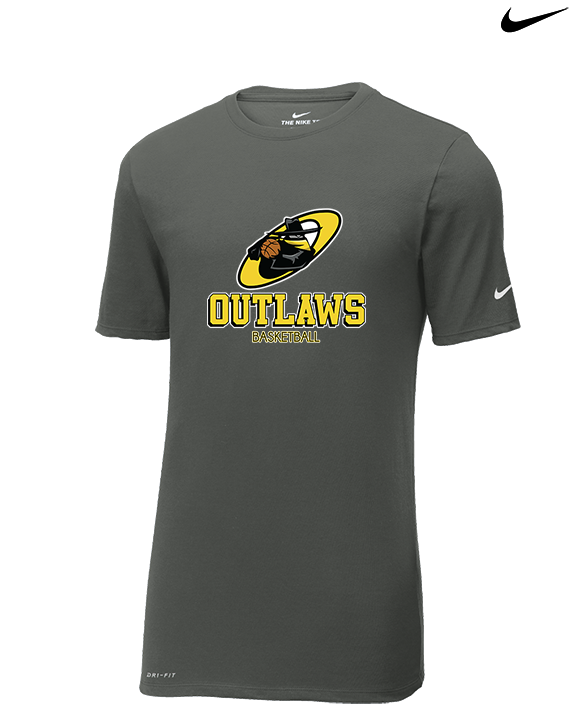 Idaho Outlaws Basketball Shadow - Mens Nike Cotton Poly Tee