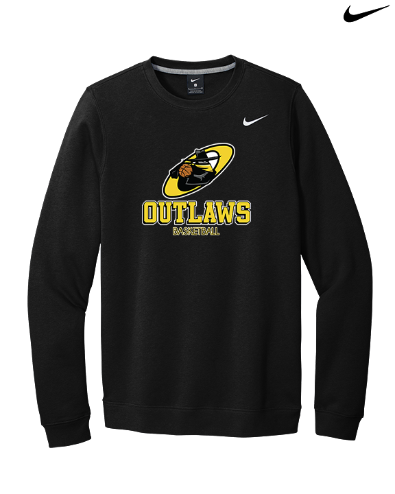 Idaho Outlaws Basketball Shadow - Mens Nike Crewneck