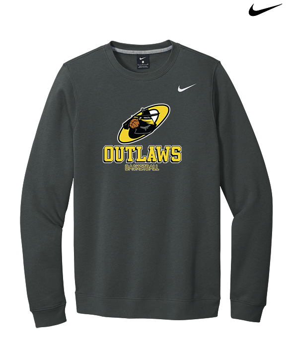 Idaho Outlaws Basketball Shadow - Mens Nike Crewneck