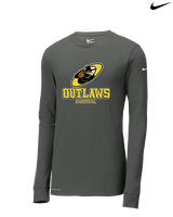 Idaho Outlaws Basketball Shadow - Mens Nike Longsleeve