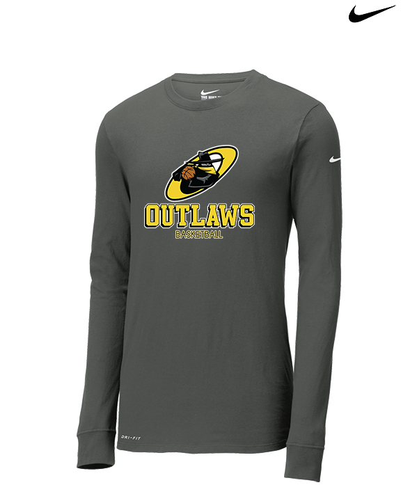 Idaho Outlaws Basketball Shadow - Mens Nike Longsleeve
