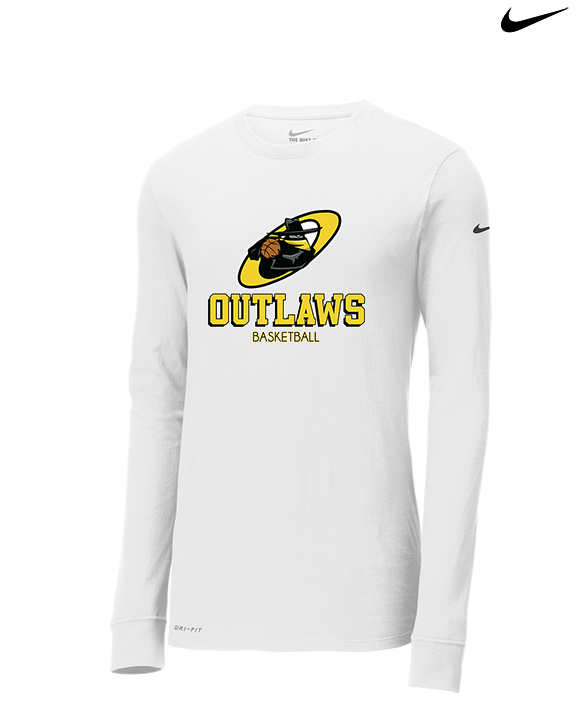 Idaho Outlaws Basketball Shadow - Mens Nike Longsleeve
