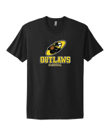 Idaho Outlaws Basketball Shadow - Mens Select Cotton T-Shirt