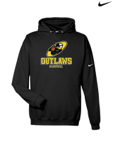 Idaho Outlaws Basketball Shadow - Nike Club Fleece Hoodie