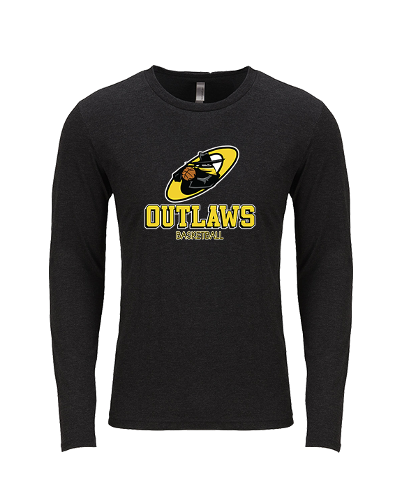 Idaho Outlaws Basketball Shadow - Tri-Blend Long Sleeve