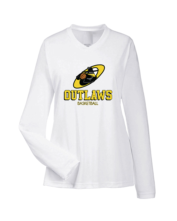 Idaho Outlaws Basketball Shadow - Womens Performance Longsleeve