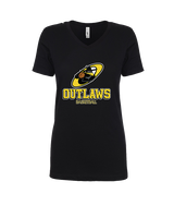 Idaho Outlaws Basketball Shadow - Womens Vneck