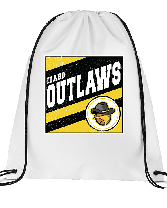 Idaho Outlaws Basketball Square - Drawstring Bag