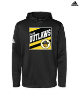 Idaho Outlaws Basketball Square - Mens Adidas Hoodie